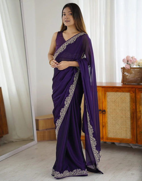 PREMIUM LAUNCHED SAREE WITH BLOUSE FOR WOMEN