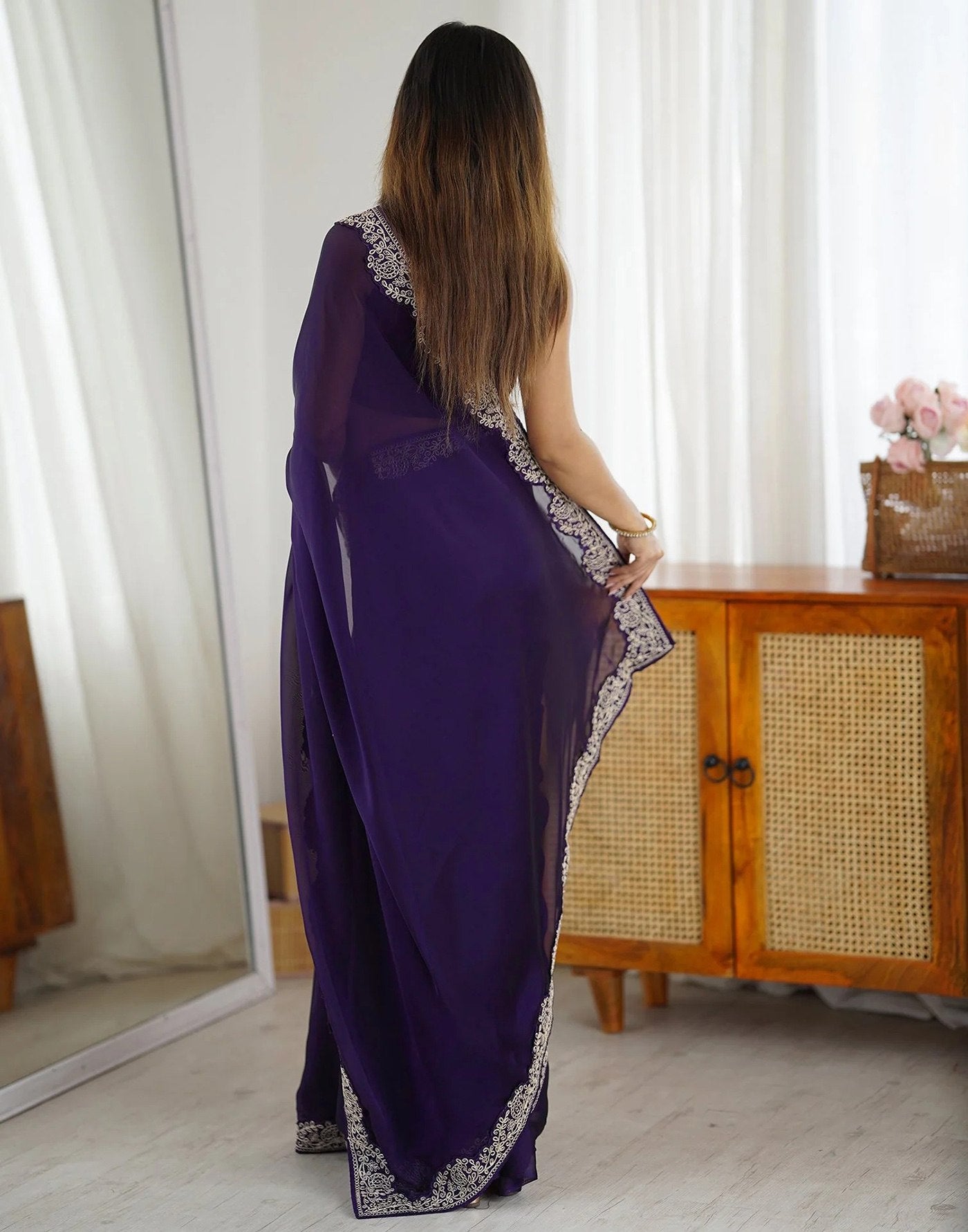 PREMIUM LAUNCHED SAREE WITH BLOUSE FOR WOMEN